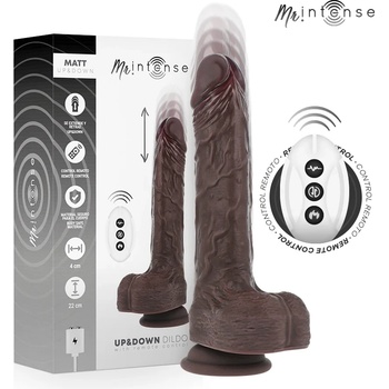 Реалистичен вибратор с тласкащи движения, 22см. - Mr Intense Matt (D-244915)