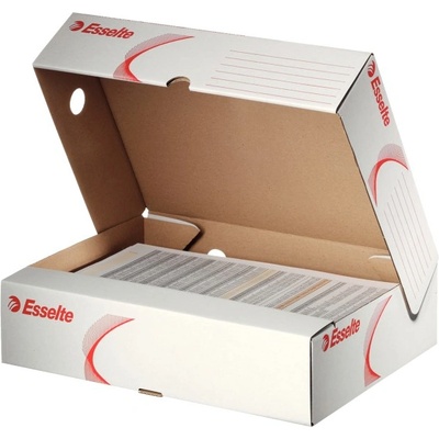 ESSELTE Кутия за документи esselte a/4 с горно отваряне, картон, бяла 128004 (128004)