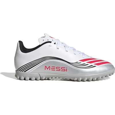 adidas Детски футболни стоножки Adidas F50 Club Childrens Astro Turf Football Boots - White/Red