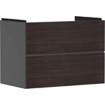 Hansgrohe Xevolos E - Шкафче за умивалник 78x58x48 см, 2 чекмеджета, матово сиво/тъмен дъб 54180730 (54180730)