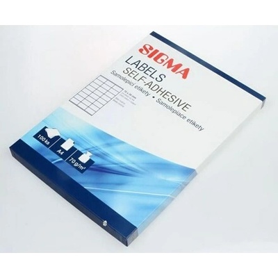 SIGMA Etikety 70 x 36 mm biele 100 listov 1 ks