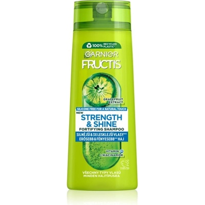 Garnier Fructis Strength & Shine šampón pre posilnenie a lesk vlasov 400 ml