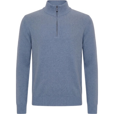 Billionaire Half Zip Blue sveter