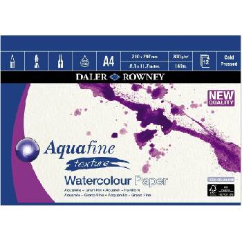 Daler-Rowney Aquafine Texture Watercolour Paper Скицник Aquafine A4 300 g (403660400)