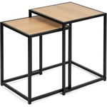 Bonami Essentials Странични масички в комплект 2 бр. от декор от дъб 38x38 cm Noah - Bonami Essentials (300875)