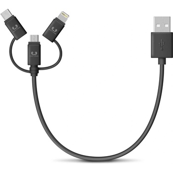 Image 1 of Fresh 'n Rebel Кабел Fresh N Rebel - USB-C/Lightning/Micro USB, 0.2 m, тъмносив (2UCLM020SG)