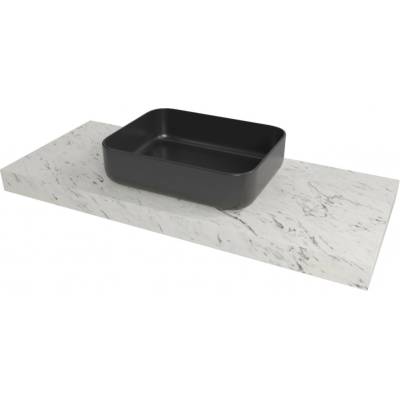 Naturel Dolce deska pod umyvadlo 123,5 x 8 x 50 cm mramor Carrara bílá mat DO12050MCB – Zboží Dáma