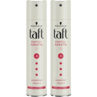 Taft Keratin Lak na vlasy Sada 2x250ml
