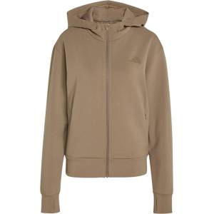 Adidas Дамски суичър adidas Women's D4T Workout Full Zip Hooded Sweatshirt Hoodie - Khaki Six - размер XXL (117-3942-0216)
