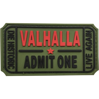 WARAGOD Valhalla Admit PVC nášivka, zelená