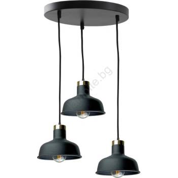 Keter Lighting Пендел HEBE 3xE27/60W/230V черен (KE0185)