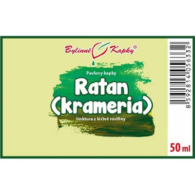 Bylinné kapky Ratan krameria Pavlovy tinktura 50 ml