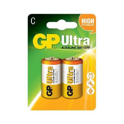 Алкална батерия gp ultra lr14 /2 бр. в опаковка/ 1.5v (gp-ba-14au-u2)