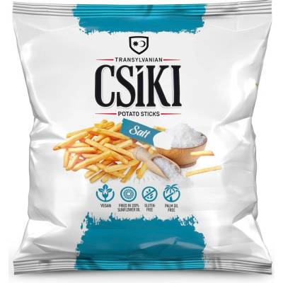 Csíki Chips Bezlepkové bramborové chipsy česnekové 50 g