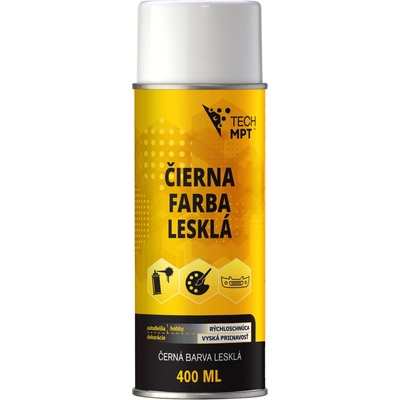 Polympt farba lesklá sprej 400 ml čierna