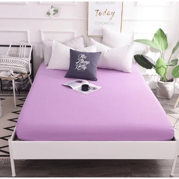 Image 1 of GoHome Долен чаршаф с ластик РАНФОРС - Лилав