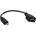 DeTech Кабел DeTech USB F - USB Micro, 30см, Черен -18080