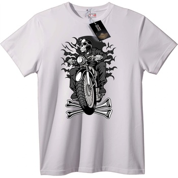 NOONEBRAND Тениска Skull байкер - XS, Black
