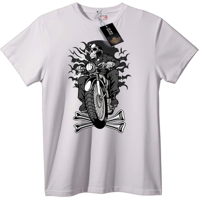 NOONEBRAND Тениска Skull байкер - XS, Black