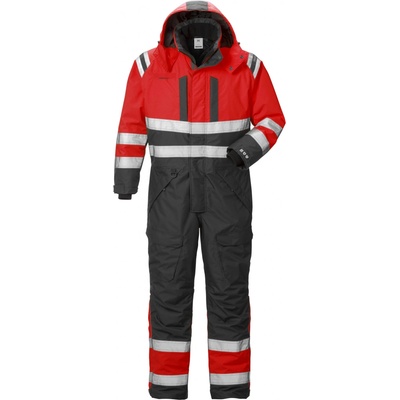 Fristads 8015 GTT výstražná Airtech zimná kombinéza fluorescenčná červená/čierna S