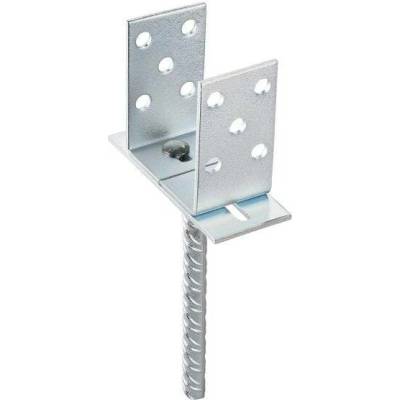 LEVIOR Patka sloupku "U" stavitelná 80-160x100mm trn 18x200mm