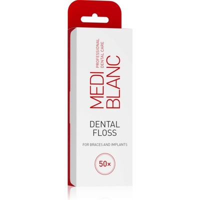 MEDIBLANC Dental Floss For Braces дентален концец за брекети и импланти 50 бр