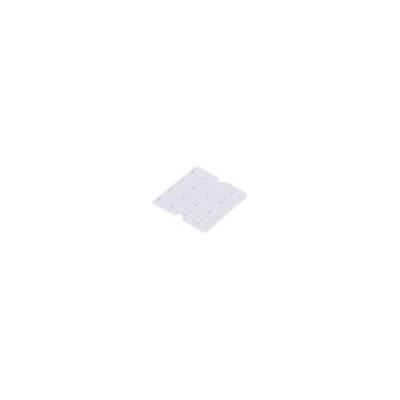 Čočka LED čtvercový Mat: plexisklo PMMA průhledná H: 4,3mm