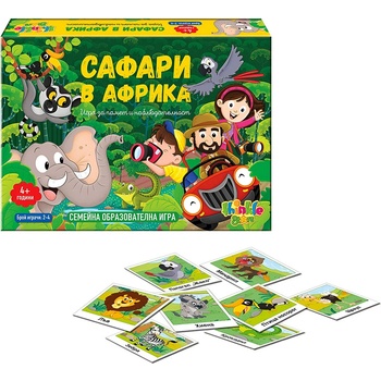 Thinkle Stars Детска образователна игра за памет Thinkle Stars "Сафари в Африка" - Код F1052 (F1052-8901137261727)