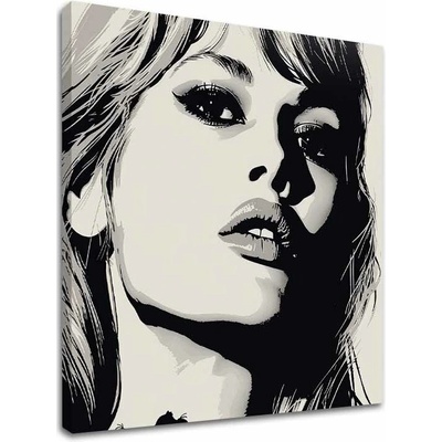 Obraz Brigitte Bardot - Elegancia 60. rokov - 100x100 cm
