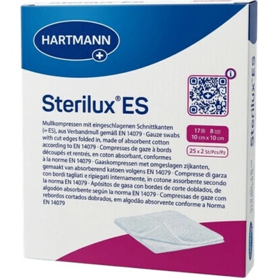 Sterilux Gáza Steri. 10 x 10 cm/8vr. 25 x 2 ks