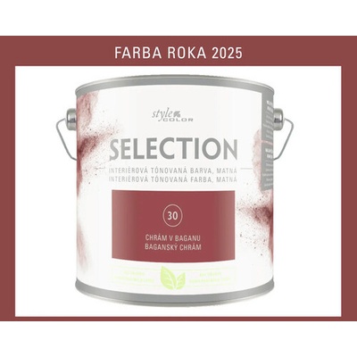 StyleColor Selection 2,5 l Baganský chrám červená