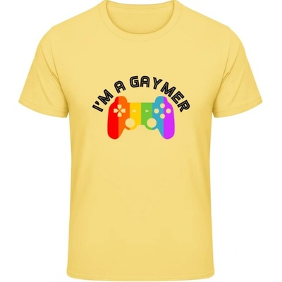 Gildan Dúhové tričko Nápis Im a gaymer daisy