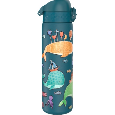 ION8 Бутилка за вода Ion8 Print, мет, 600ml, Whales (32035-А-КИТ)