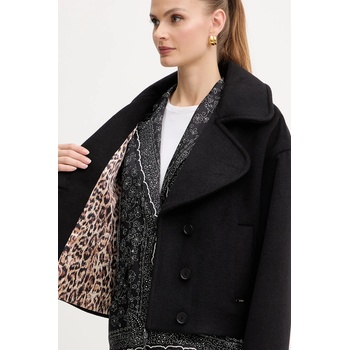Just Cavalli Палто с вълна Just Cavalli в черно 79PAT441 CNY13 (79PAT441.CNY13)