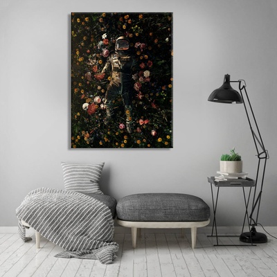 Decono Картина Астронавт и Цветя