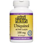 Natural Factors Ubiquinol Active CoQ10 100 mg [30 Гел капсули]