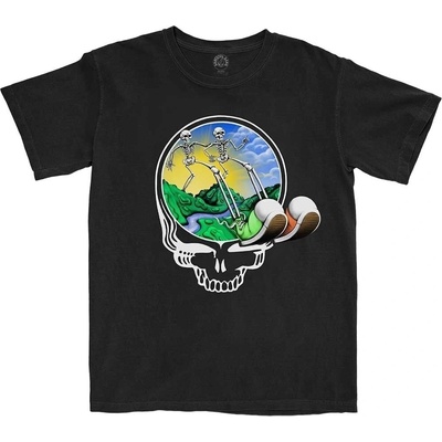 Grateful Dead tričko Skeles Stepping Black