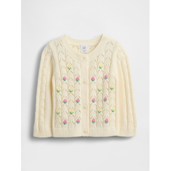 GAP Бебешка плетена жилетка GAP GAP | Byal | Момичешки | 0-3 месеца