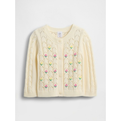 GAP Бебешка плетена жилетка GAP GAP | Byal | Момичешки | 0-3 месеца