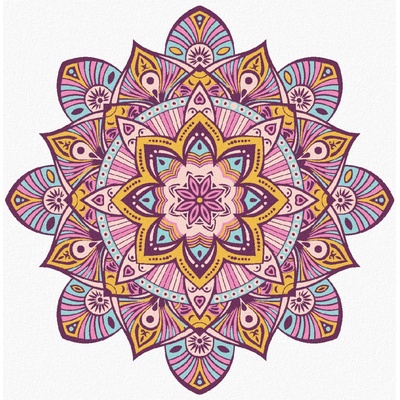 Zuty Malování podle čísel MANDALA VII