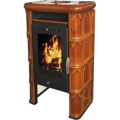 Domofire Bergamo II. keramika 7 kW bez externého prívodu vzduchu čierna