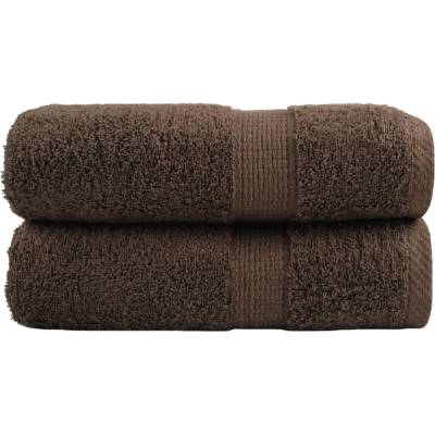 vidaXL Премиум кърпи за пране SOLUND 2 бр. кафяви 30x30 см 600 г/м2 (137227)