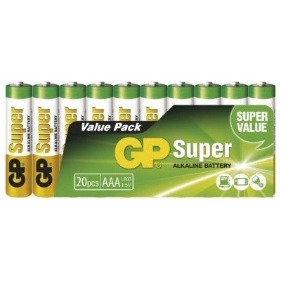 GP Super Alkaline AAA 20ks 1013100210
