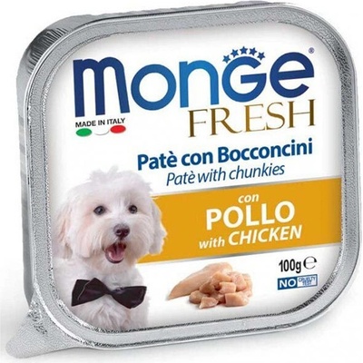 Monge Dog Fresh Adult kousky s kuřecím 100 g