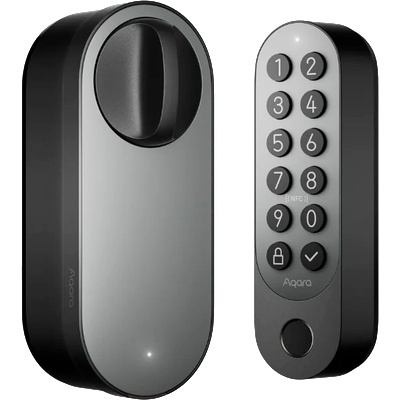 AQARA Smart Lock U200 (Offline, Black): Model No: EL-D02D; SKU No: AD040EUB02 (EL-D02D-BLACK)