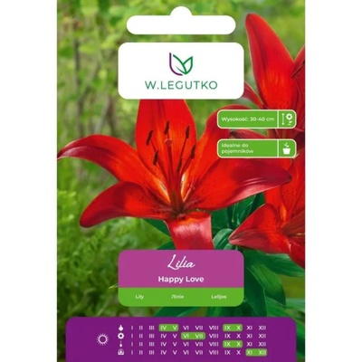 W. Legutko Щастлива любов червена лилия, 1 брой