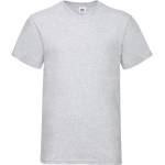 Fruit of the Loom Мъжка тениска с v-образно деколте fruit of the loom valueweight - светлосив меланж 5xl (16106661015)