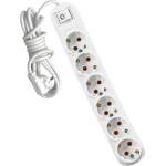 ELMARK РАЗКЛ. ШЕСТОРЕН 3М H05VV- F 3G1.5MM2 С КЛЮЧ, БЯЛ (340386WH)