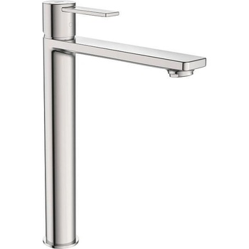 Roca Смесител за умивалник, висока база, Targa, stainless steel (A5A345FSM0)