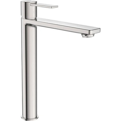 Roca Смесител за умивалник, висока база, Targa, stainless steel (A5A345FSM0)